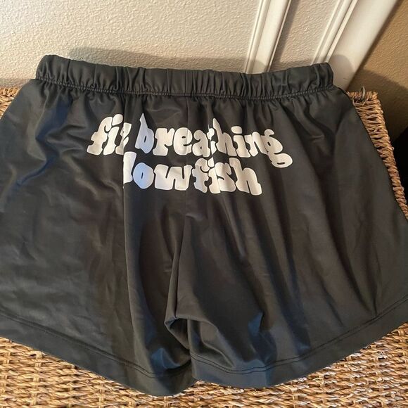 Custom FIRE BREATHING BLOWFISH Women’s Swim Shorts M/L - Picture 13 of 14
